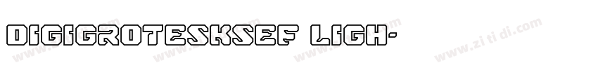 DigiGroteskSEF Ligh字体转换